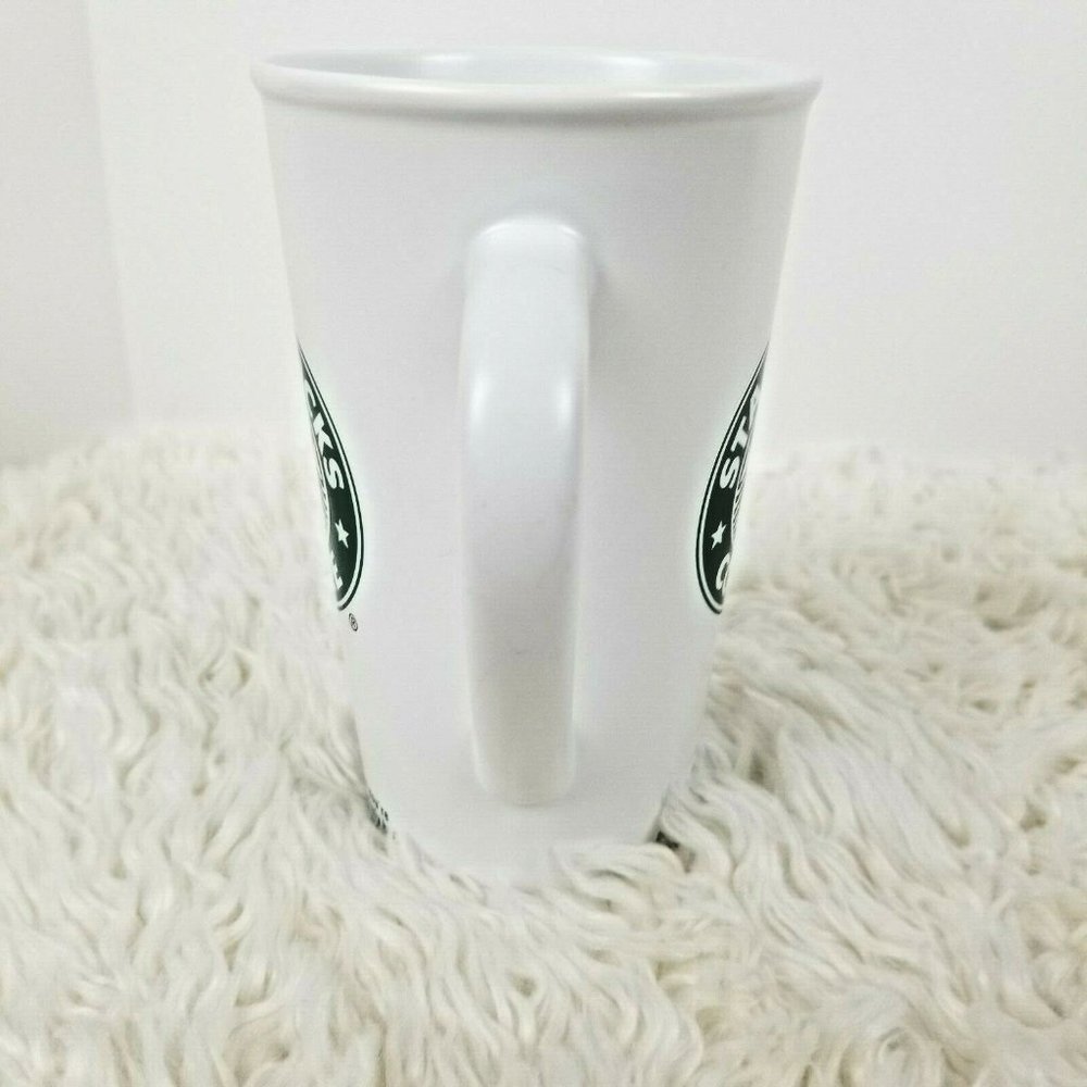 Starbucks 2006 Tall Coffee Cup Mug White Ceramic - Picture 3 of 8